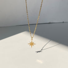 Load image into Gallery viewer, HangZhi 2022 New Korean Vintage Water Drop Star Round Bear Oval Pendant Necklace Geometric Gold Color Titanium Steel Jewelry