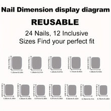 Load image into Gallery viewer, 24pcs Light Brown Gradient Press On Nails, Short Square Fake Nails, Glossy Full Cover False Nails With French White Edge Design For Women And Girls