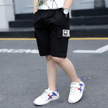 Shorts Baby Boy Shorts Summer Boys Sports Camouflage Loose Shorts Elastic Waist Teen Trousers Children's Clothes 2-14 Years Old 230419