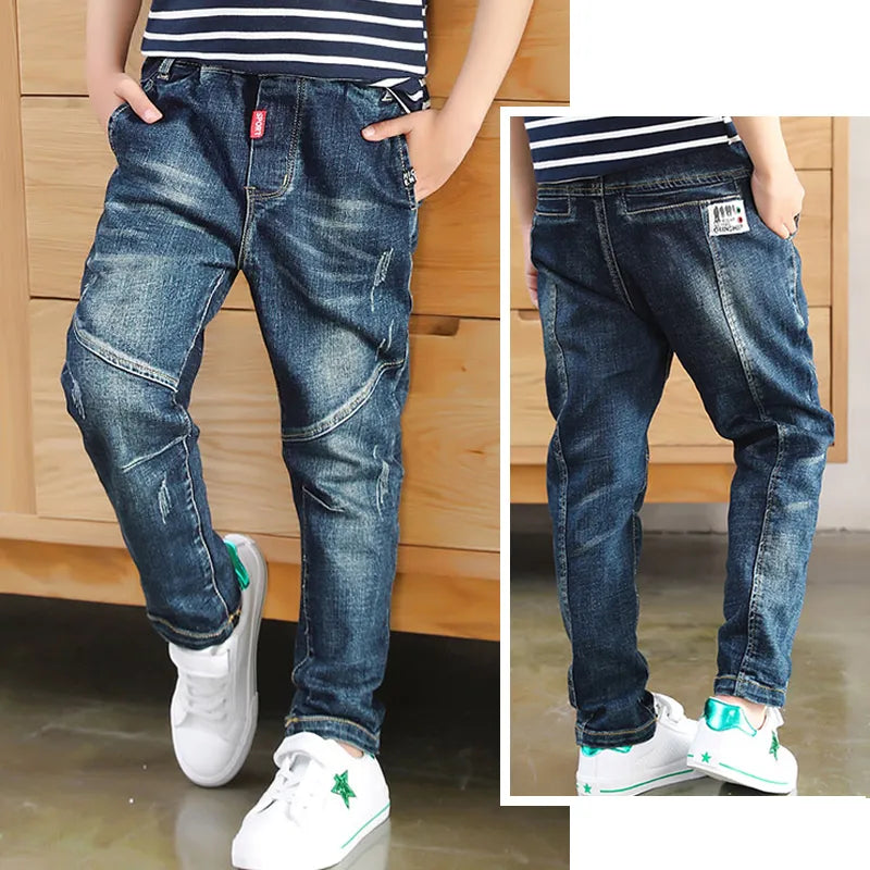 Jeans IENENS For Boys Clothes Kids Cowboy Sports Pants Children Denim Trousers Clothing Boy Bottoms Size 4 5 6 7 8 9 10 11 12 220923