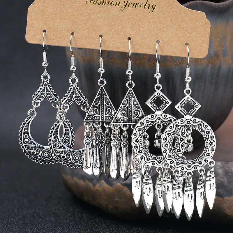 Fashion metal earrings Baroque vintage earrings