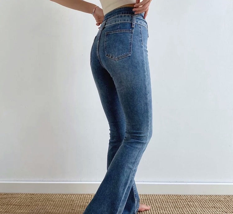 funninessgames - Hot Girl Denim Flare Jeans