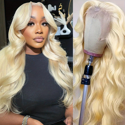 200% Density 613 Blonde Lace Front Wig Human Hair 13X4 HD Body Wave Lace Front Wigs Human Hair Pre Plucked with Baby Hair Blonde Lace Front Wigs Human Hair