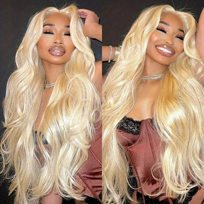 200% Density 613 Blonde Lace Front Wig Human Hair 13X4 HD Body Wave Lace Front Wigs Human Hair Pre Plucked with Baby Hair Blonde Lace Front Wigs Human Hair