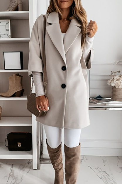 Stylish Design With Pocket And Buttons Coat