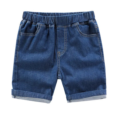 Shorts DE PEACH Summer Baby Boys Jeans Shorts Children Cotton Denim Shorts Toddler Kids Girls Casual Cowboy Short Pants 230220