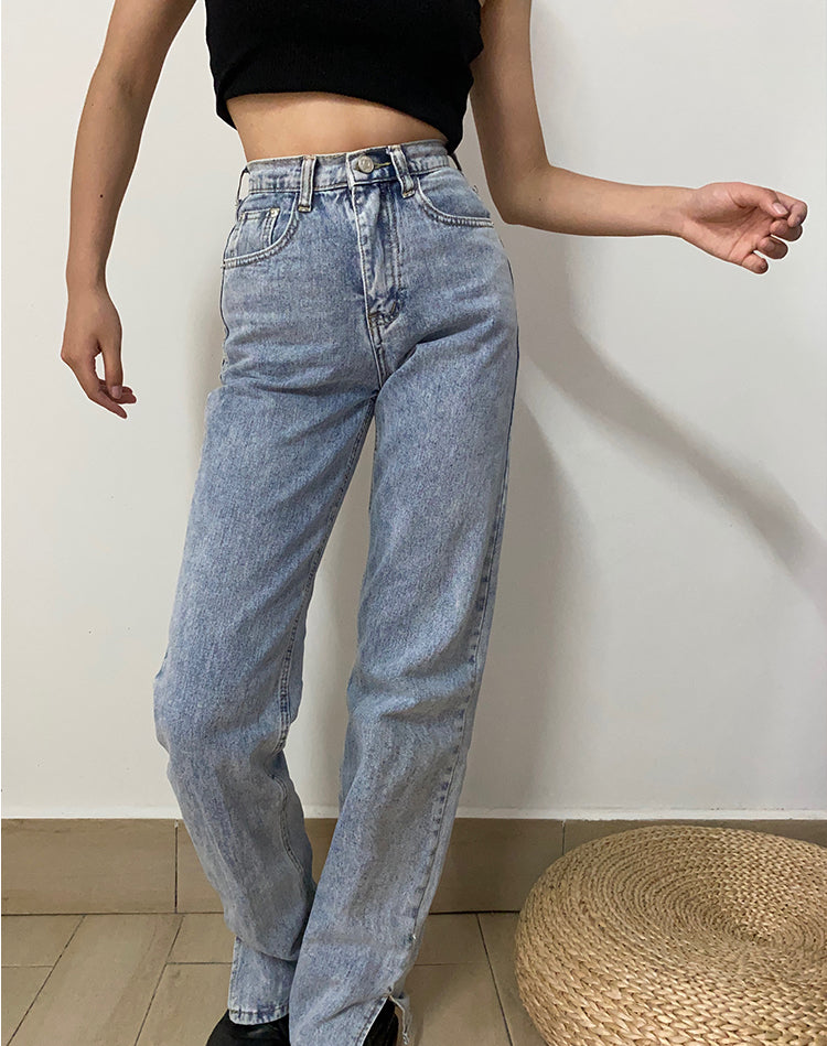 funninessgames - Kodi Split Denim Jeans