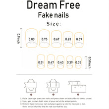 Load image into Gallery viewer, Full Cover Blue Fake Nails French Style Fake Nails Gradient Fake Nails For Nail Art Manicure Decoration 24pcs