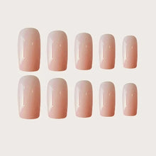 Load image into Gallery viewer, 24 Pcs Pure Pink Fake Nails, Press-On Manicure, Gel Nail Kit