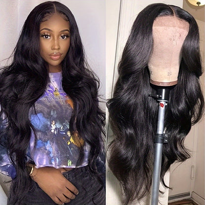 26 Inches Long, 180% Density Loose Wave Lace Front Wig - Elegant, Soft, Heat Resistant, Pre-Plucked Hairline, Glueless, Middle Part, Natural Black to 613 Light Blonde Color for Women and Girls Daily Party Wear