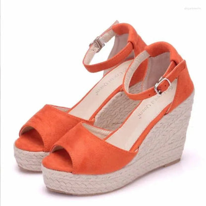 Dress Shoes Fashion Wedges Women Summer Platform High Heel Female Buckle Sandals Sexy Bohemia Style Mujer Women's Size 32-44