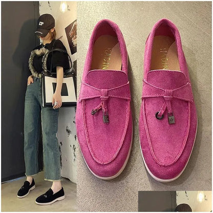 Casual Shoes Designer Womens Luxury Suede Loafers Flat Mens Driving Sports Walking 240611 Drop Delivery Accessories Dhpsi