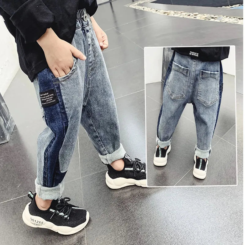 Jeans IENENS Jeans For Boys Clothes Kids Cowboy Sports Pants Children Denim Trousers Clothing Boy Bottoms Size 4 5 6 7 8 9 10 11 12 230320