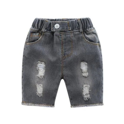 Shorts Summer Baby Boys Denim Shorts Fashion Hole Children Jeans Kids Clothes Boy Casual Cowboy Shorts Children 2 3 4 5 6 Years 230504