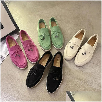 Casual Shoes Designer Womens Luxury Suede Loafers Flat Mens Driving Sports Walking 240611 Drop Delivery Accessories Dhpsi