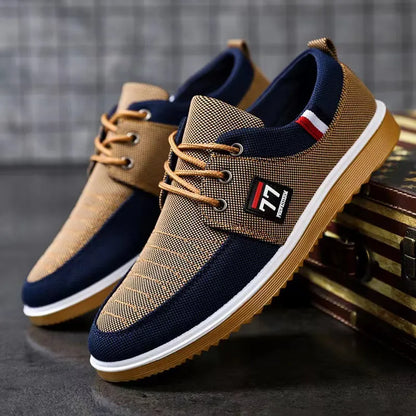 Canvas Shoes Casual Shoes For Men Trainers Patchwork Outdoor Flat Sneakers