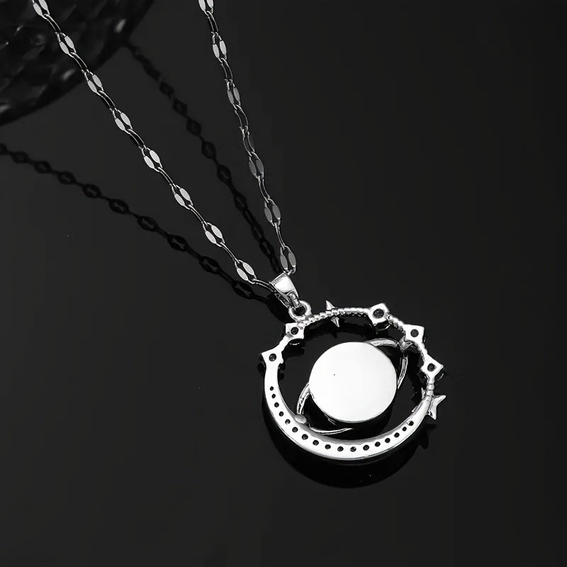 Y2K-Inspired Zircon Pendant Necklace - Stylish For All, Perfect Gift For Birthdays & Loved Ones