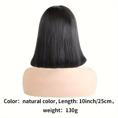 Bob Wig Human Hair 13x4 Lace Front Wigs For Women Frontal Bob Wigs Brazilian Virgin Human Hair 150% Density Pre Plucked Straight Short Bob Human Hair Natural Black