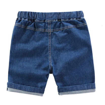 Shorts DE PEACH Summer Baby Boys Jeans Shorts Children Cotton Denim Shorts Toddler Kids Girls Casual Cowboy Short Pants 230220