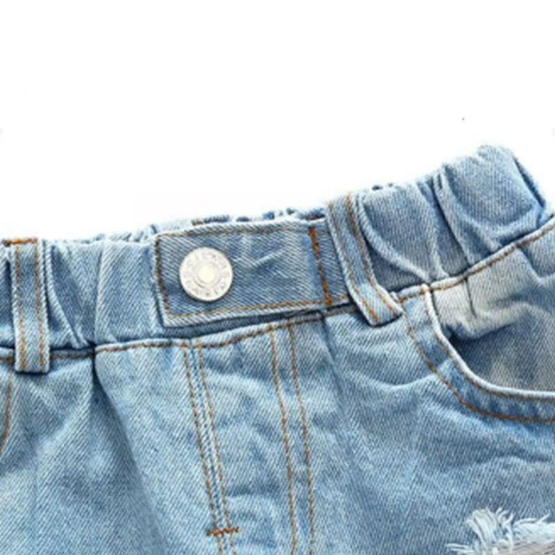 Shorts Summer Baby Boys Denim Shorts Fashion Hole Children Jeans Kids Clothes Boy Casual Cowboy Shorts Children 2 3 4 5 6 Years 230504