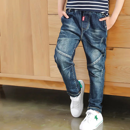 Jeans IENENS For Boys Clothes Kids Cowboy Sports Pants Children Denim Trousers Clothing Boy Bottoms Size 4 5 6 7 8 9 10 11 12 220923