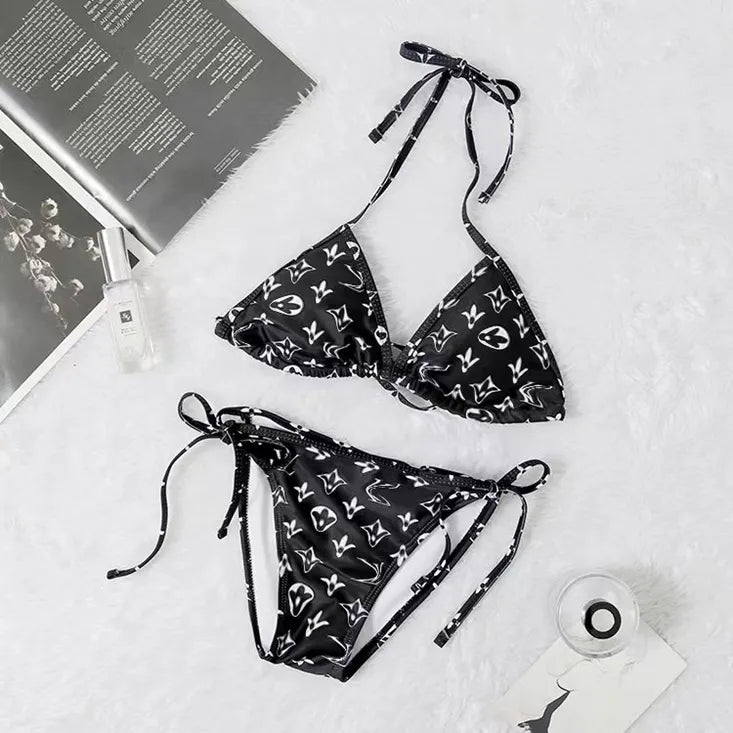 Designer Swimsuit Women Vintage Thong Micro Cover Up Womens Bikini Sets Swimwear Printed Bathing Suits Summer Beach Wear Swimming Suit 131482