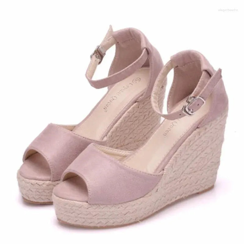 Dress Shoes Fashion Wedges Women Summer Platform High Heel Female Buckle Sandals Sexy Bohemia Style Mujer Women's Size 32-44