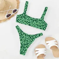 Sexy high waist bikini designer swimwear fashion multicolor leopard print swimsuit for women bikinis