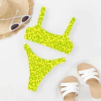 Sexy high waist bikini designer swimwear fashion multicolor leopard print swimsuit for women bikinis