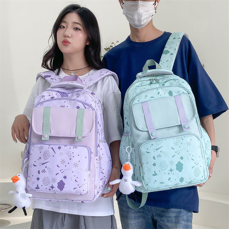 New Junior's Schoolbag College Student Style Casual Simple Backpack Fashion Trend Men Middle School Students' Backpack