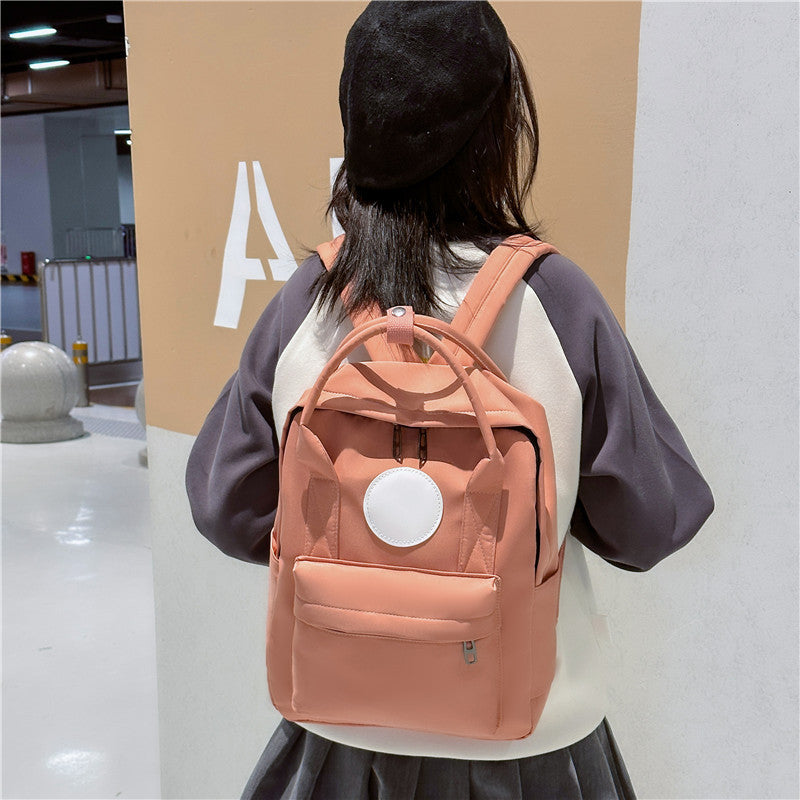 School Season New Student Schoolbag Cram School Training Printed Logo Gift Backpack Solid Color School Backpack