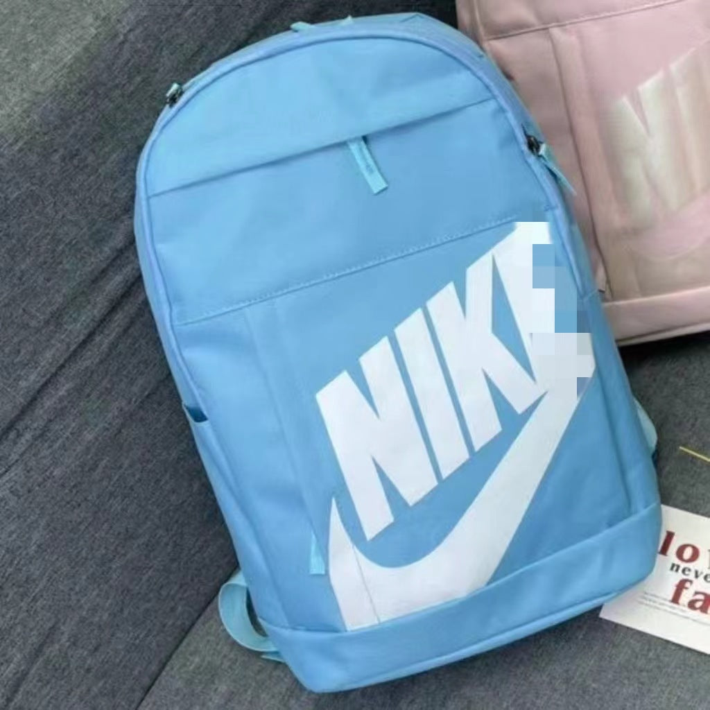 Fashion Brand Letter Backpack Large Capacity Student Schoolbag All-Match Multi-Layer Computer Bag Couple Sports Backpack Half Standard
