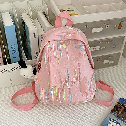 Japanese Ins Style All-Match Travel Backpack Small Female College Student Lightweight Mummy Bag Mini Backpack Small Bookbag