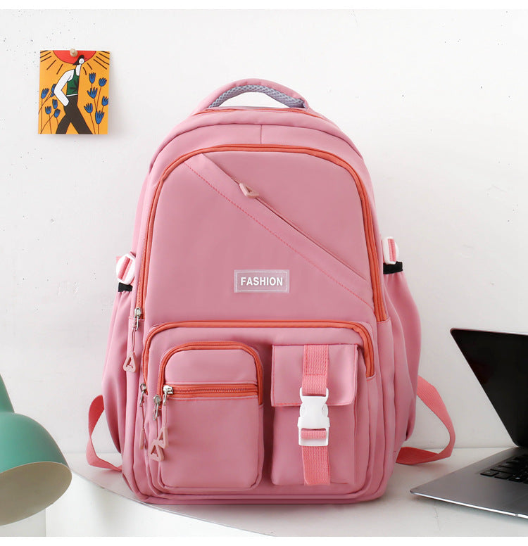 Business Large Capacity Backpack Early High School Student Schoolbag Fashion Simple Computer Bag Leisure Travel Backpack Bag