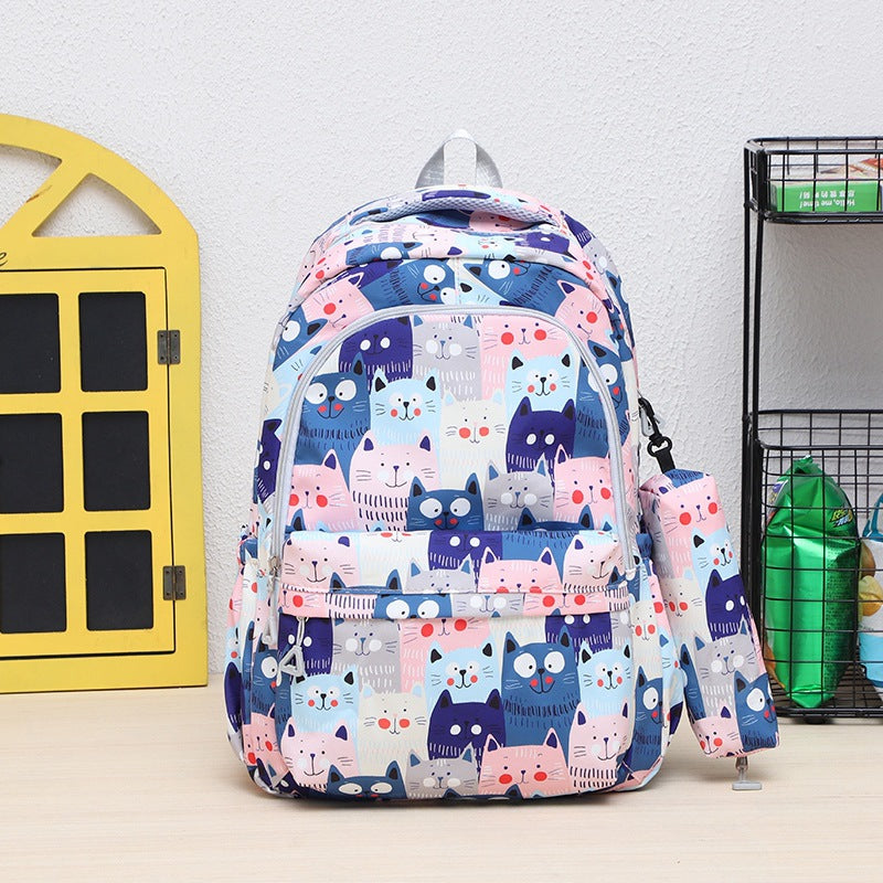 Trendy Fashion Backpack New Casual Large Capacity School Bag Cross-Border Wholesale Foreign Trade Bag Travel Travel