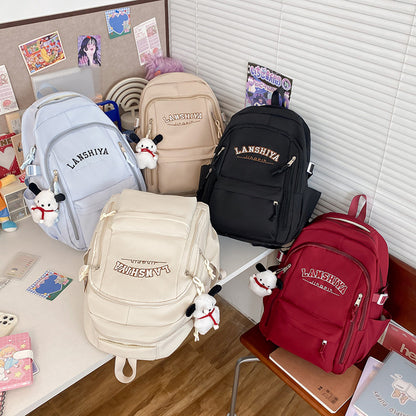 Factory Direct Sales New Backpack Girls' Ins Style College Students Bag Good-looking Large Capacity Backpack