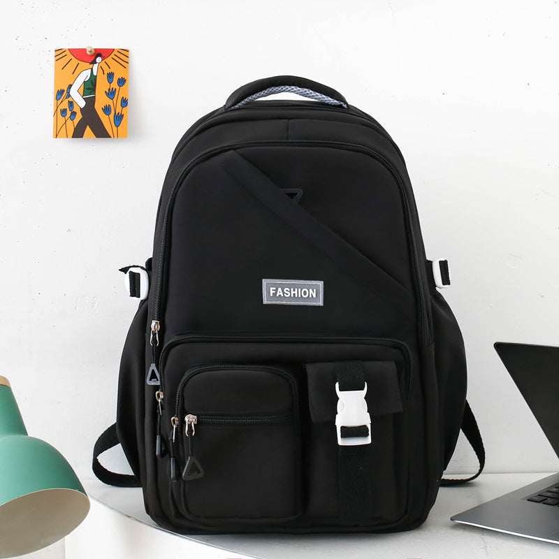 Business Large Capacity Backpack Early High School Student Schoolbag Fashion Simple Computer Bag Leisure Travel Backpack Bag