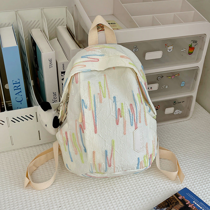 Japanese Ins Style All-Match Travel Backpack Small Female College Student Lightweight Mummy Bag Mini Backpack Small Bookbag