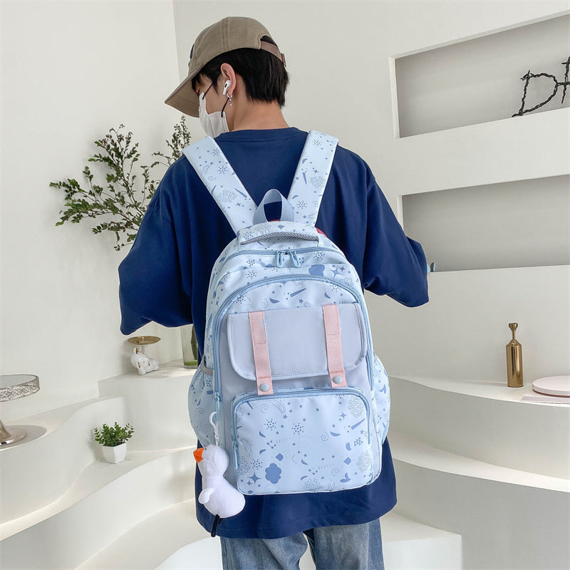 New Junior's Schoolbag College Student Style Casual Simple Backpack Fashion Trend Men Middle School Students' Backpack