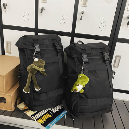 Trendy Brand Backpack Couple Large-Capacity Backpack Simple Leisure Travel Bag Waterproof Sports Outdoor Travel Mountaineering Bag
