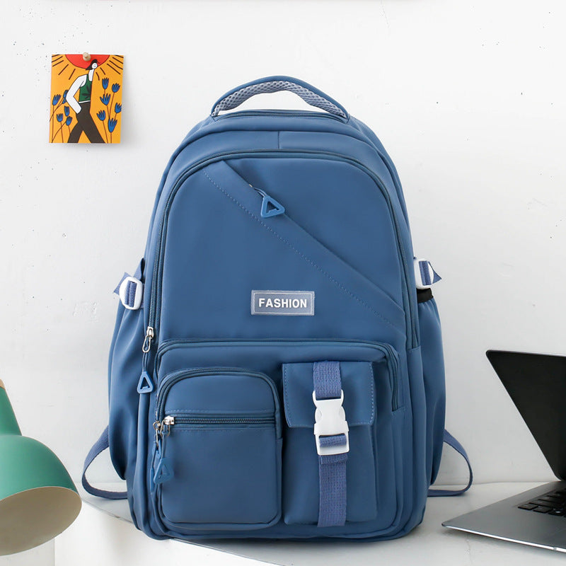 Business Large Capacity Backpack Early High School Student Schoolbag Fashion Simple Computer Bag Leisure Travel Backpack Bag