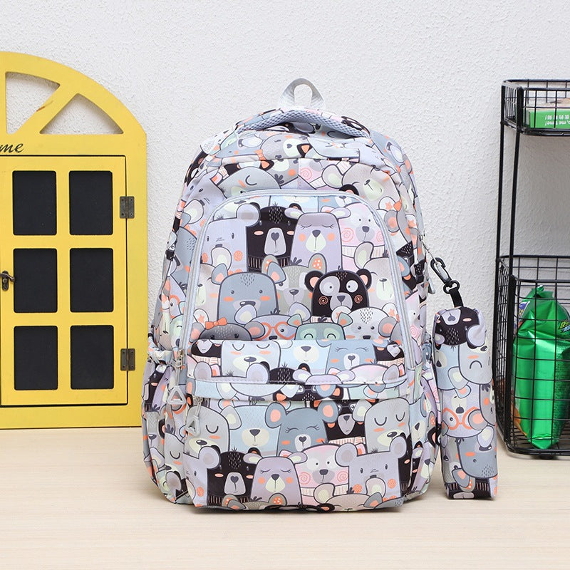 Trendy Fashion Backpack New Casual Large Capacity School Bag Cross-Border Wholesale Foreign Trade Bag Travel Travel