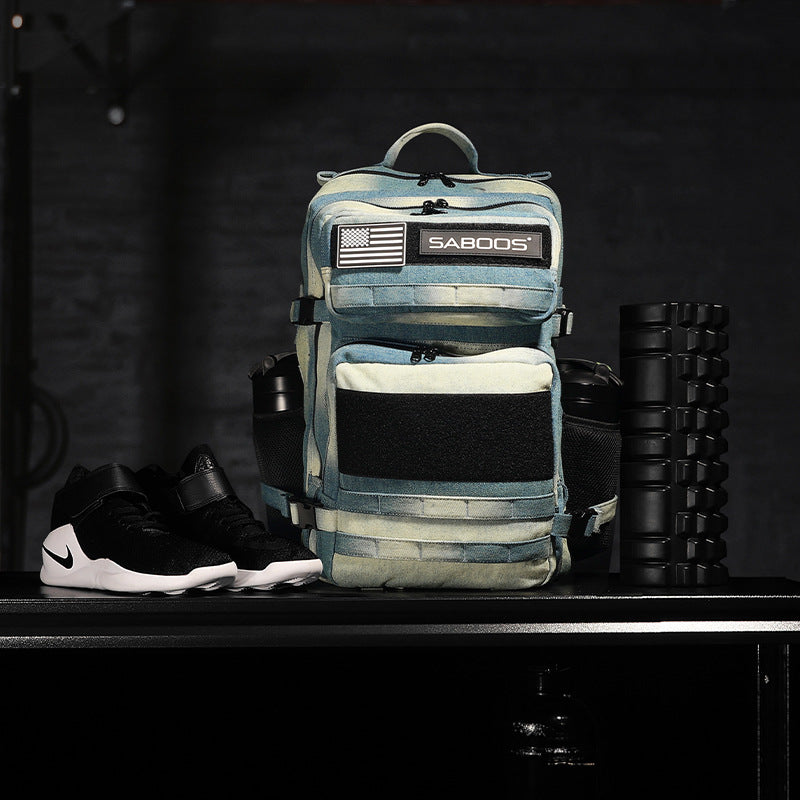 Customized Outdoor Super Light Backpack YKK Zipper Denim Casual Sport Climbing Commuter Bag Factory Wholesale OEM