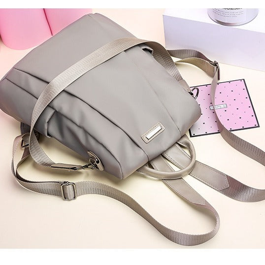 Anti-Theft Backpack Women's Bag  New Korean Style Fashionable Stylish Bag Nylon Canvas Oxford Cloth Backpack Wholesale