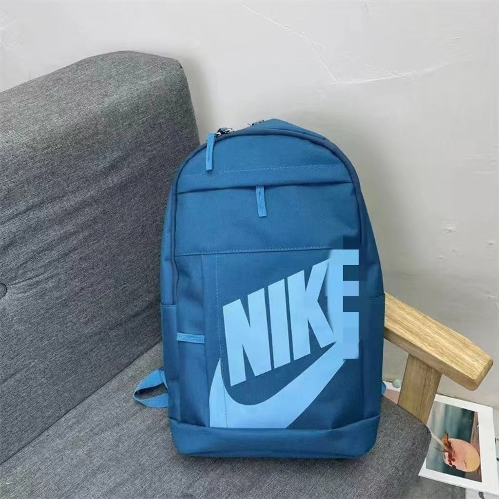 Fashion Brand Letter Backpack Large Capacity Student Schoolbag All-Match Multi-Layer Computer Bag Couple Sports Backpack Half Standard