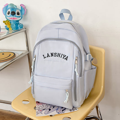 Factory Direct Sales New Backpack Girls' Ins Style College Students Bag Good-looking Large Capacity Backpack