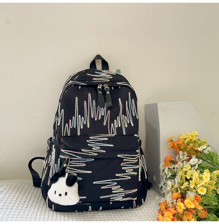 Cute Girl Girls Backpack Ins Cute Good-looking Small Bookbag Mini Small Bag Female College Student Spring Outing Backpack