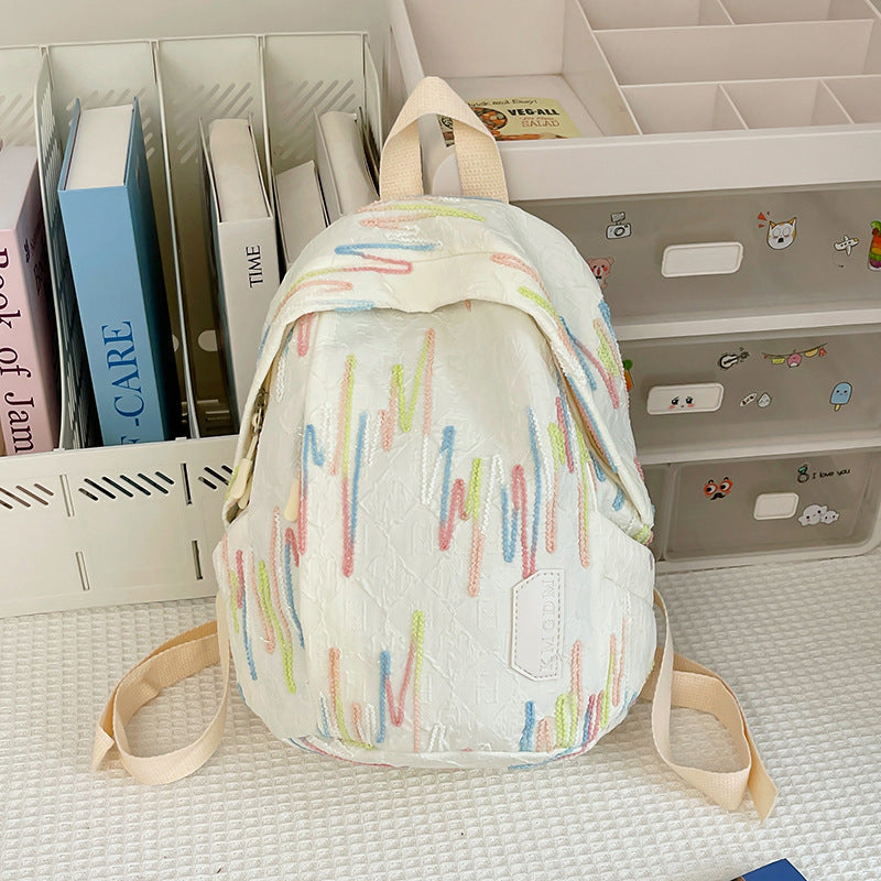 Japanese Ins Style All-Match Travel Backpack Small Female College Student Lightweight Mummy Bag Mini Backpack Small Bookbag