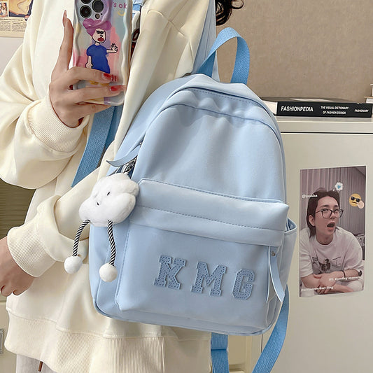 Korean Style Mini Compact Lightweight Versatile Small Schoolbag Girls College Students Retro out Campus Travel Backpack