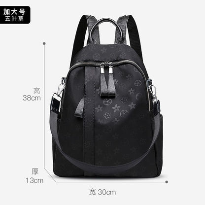 Oxford Cloth Large Capacity Waterproof Backpack for Women  New Trendy Fashion Canvas High Sense Travel Lightweight Backpack